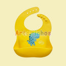 Babador de Silicone Impermeável Infantíl