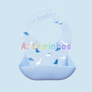 Babador de Silicone Impermeável Infantíl