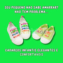 Cadarços Infantil - kit 12 Unidades