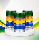 Pintura Facial - Verde, Amarelo e Azul - Maquiagem para Torcedor