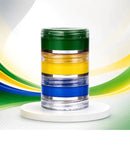 Pintura Facial - Verde, Amarelo e Azul - Maquiagem para Torcedor